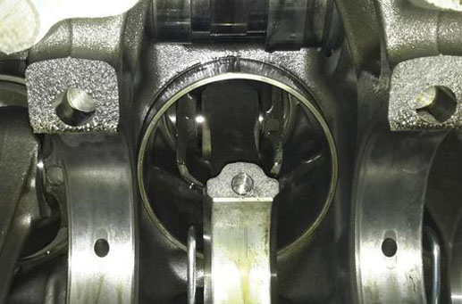 Ремонт постелей коленвала DAF 105, MAN с колотыми нижниками крышки коленвала