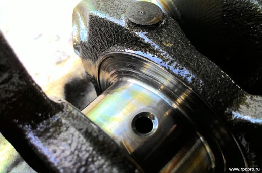 Восстановление опорных поверхностей полуколец коленвала