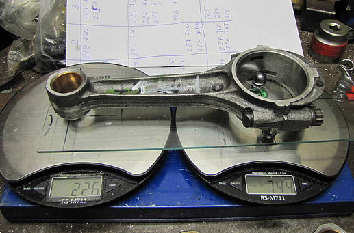 Развесовка шатунов